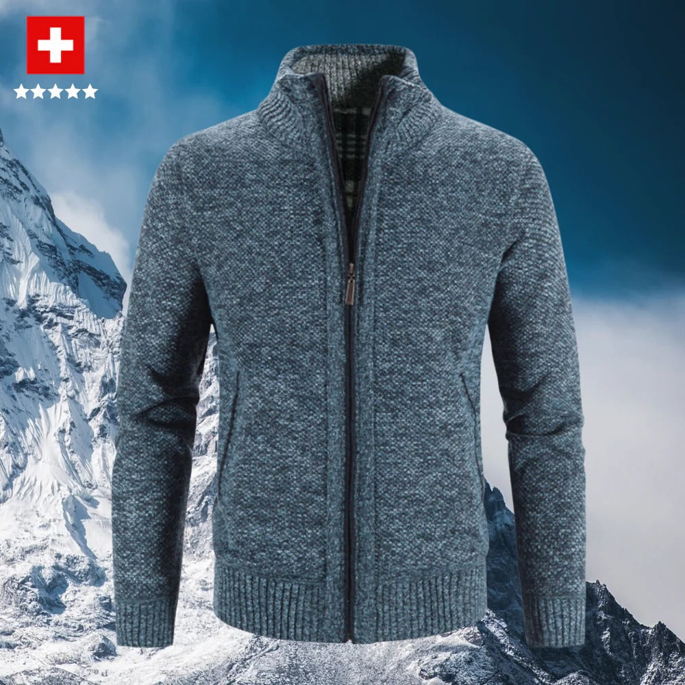 Kester Men's Cardigan - styled view