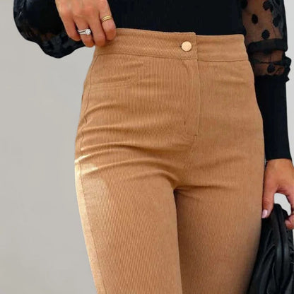 Nora Women's Trousers - fabric and finish detail