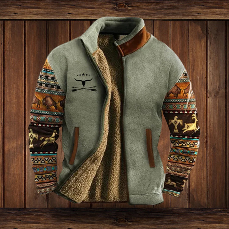 Silas Men's Jacket - fabric and finish detail