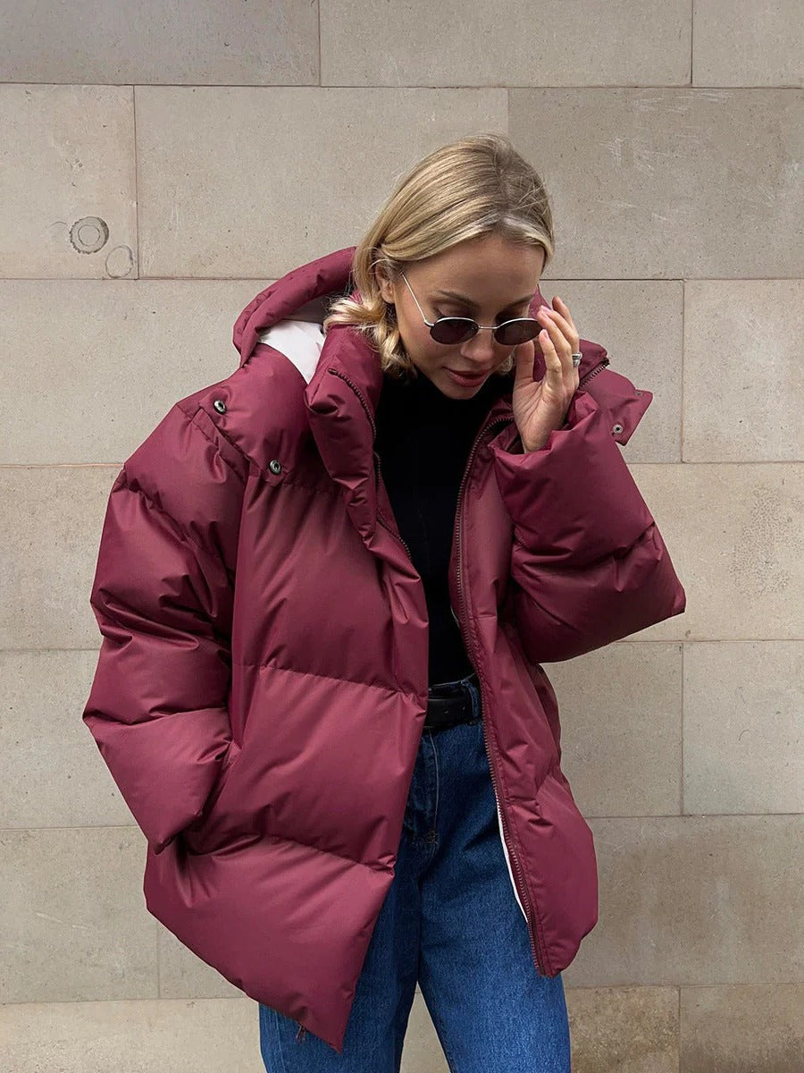 Ivy Women's Puffer Jacket - full-length view