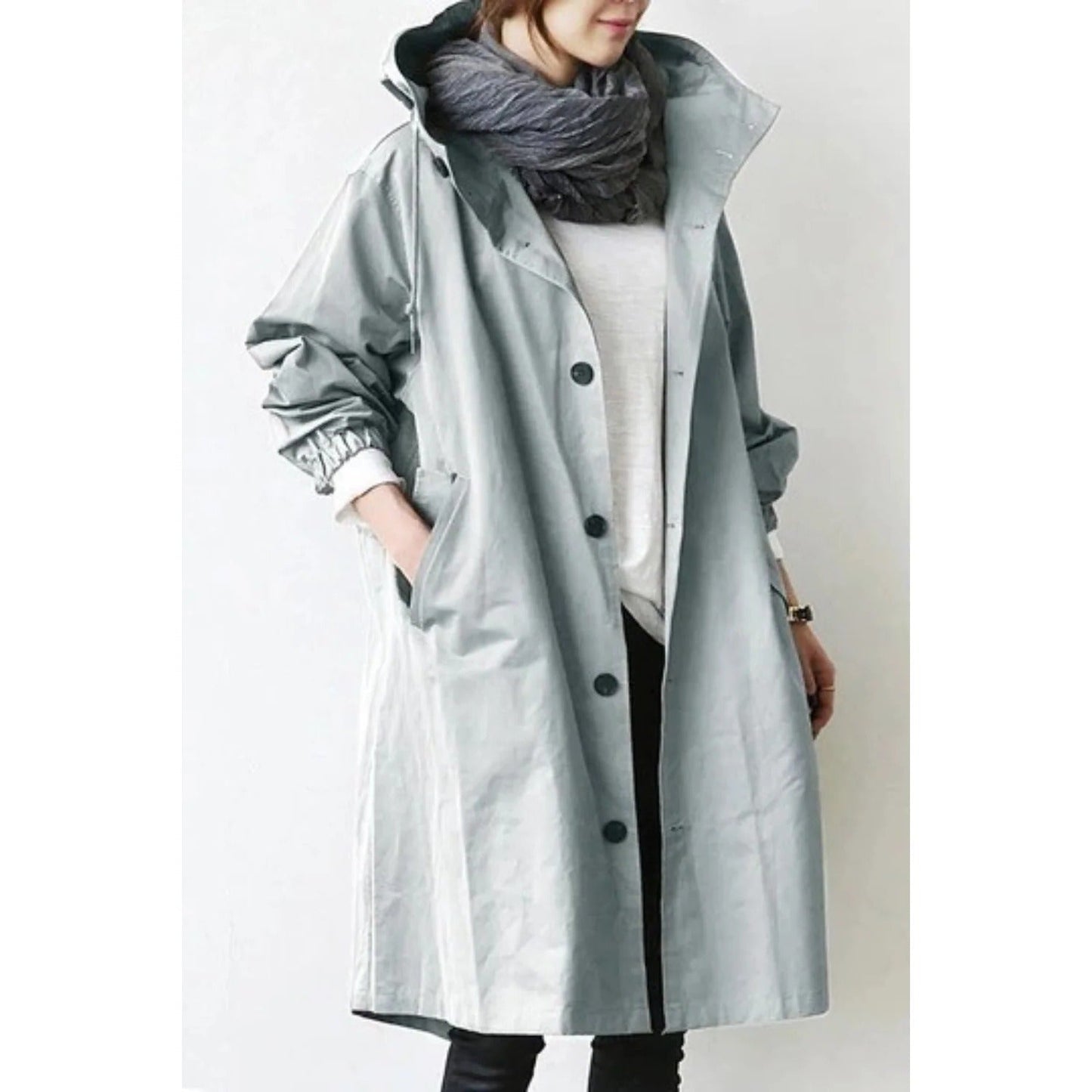 Astrid Women's Trench Coat - front view