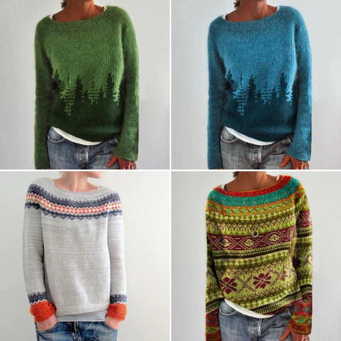 Genevieve Women's Sweater - flat lay