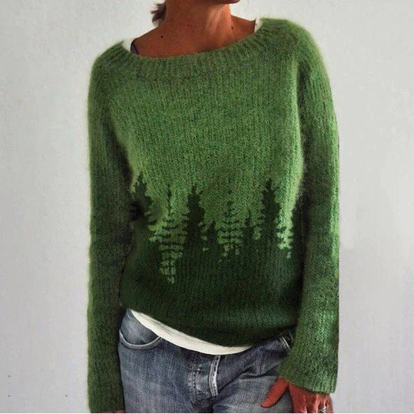 Genevieve Women's Sweater - fabric and finish detail