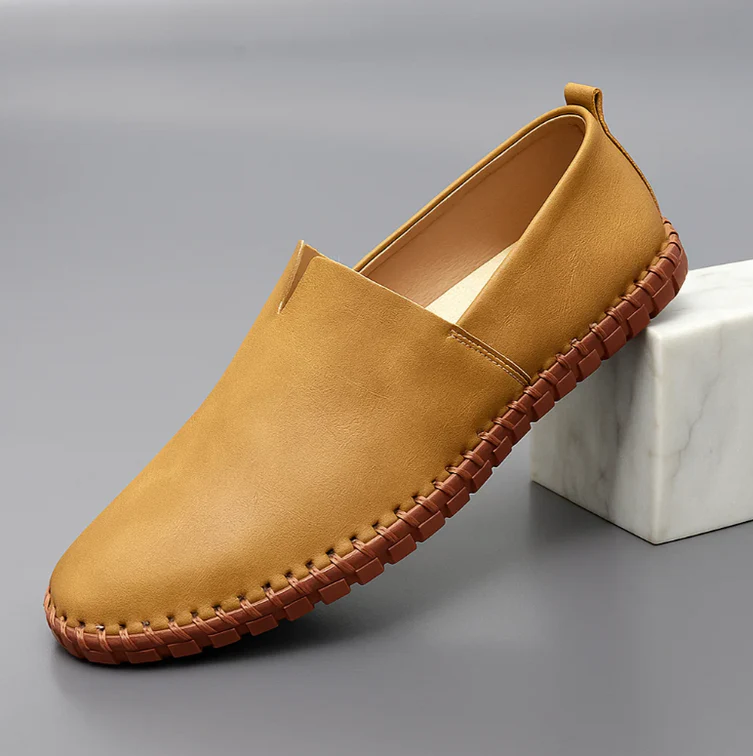 Tobias Men's Loafers - fabric and finish detail