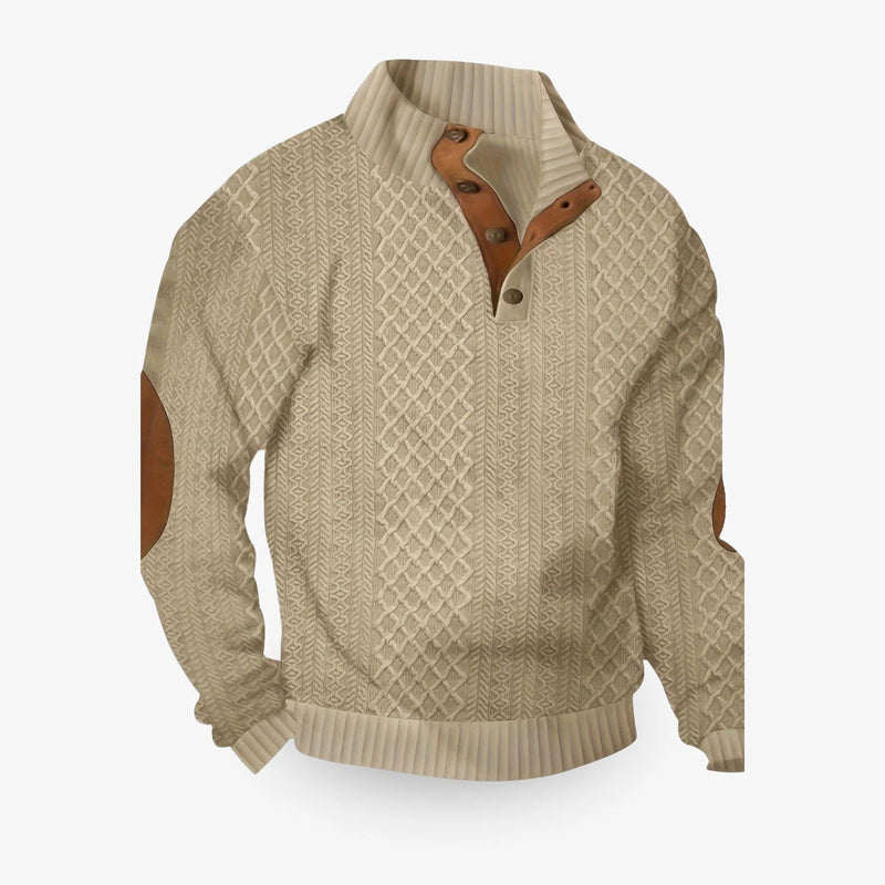 Silas Men's Sweater | Black, White