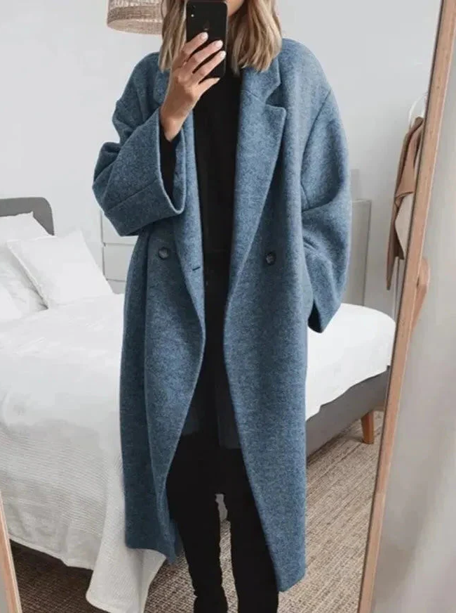 Mabel Women's Oversized Coat - styled view