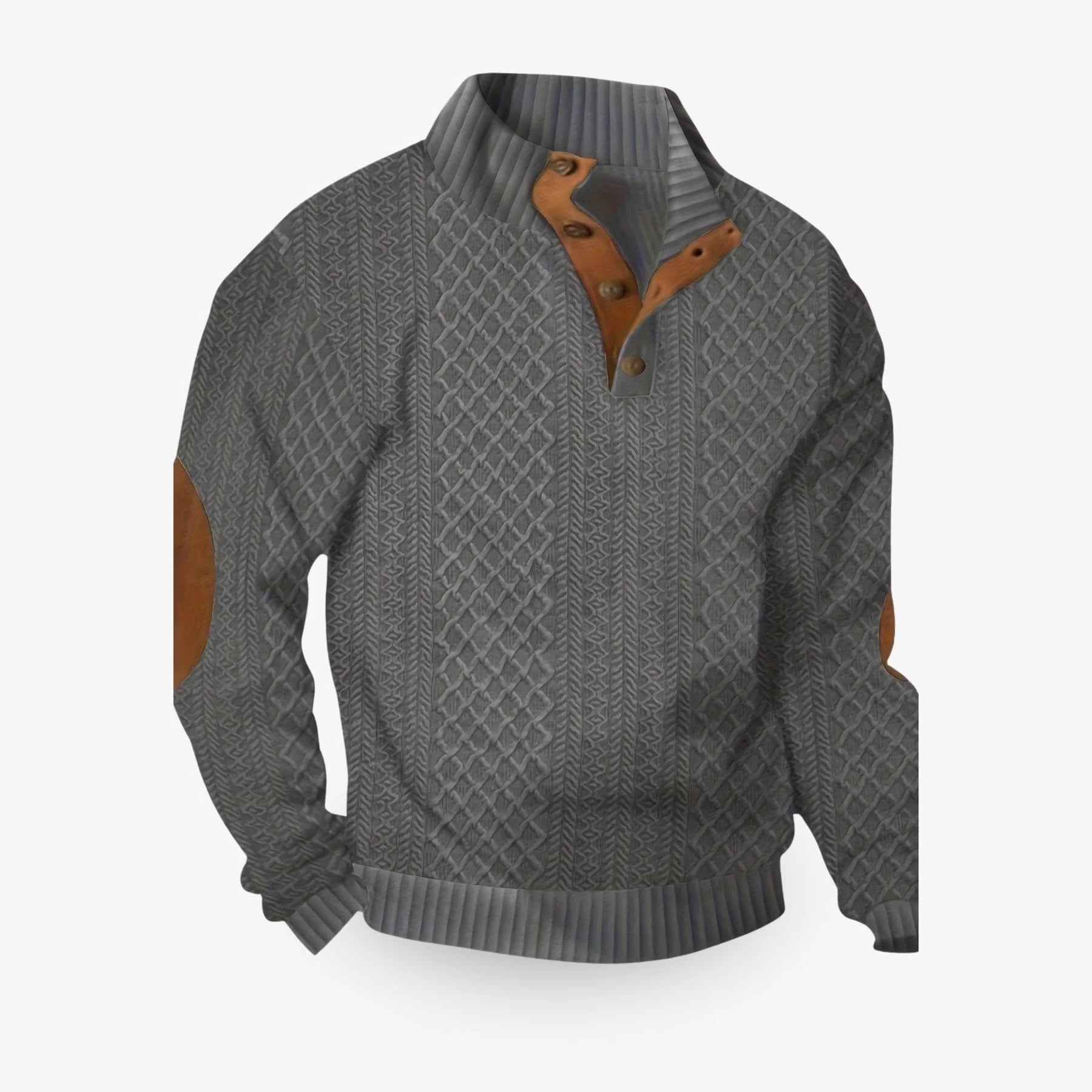 Silas Men's Sweater - close-up detail
