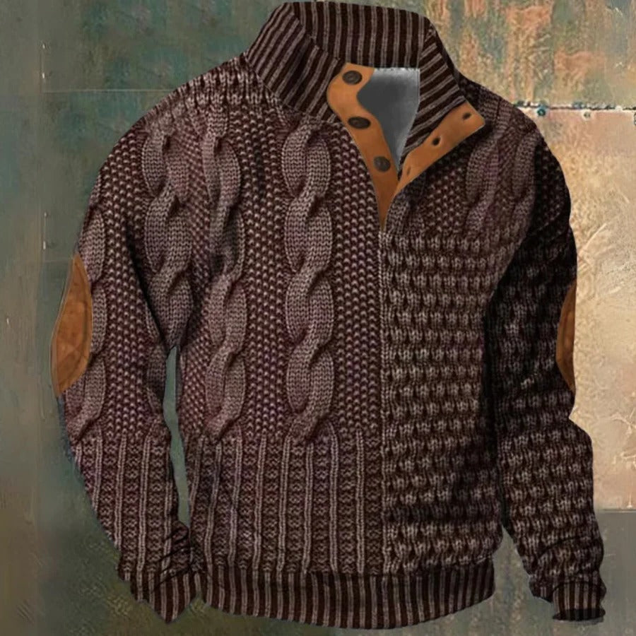 Isaac Men's Sweater - flat lay