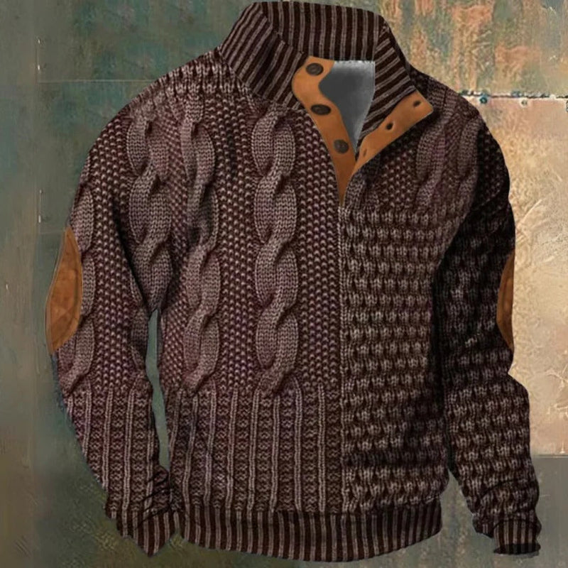 Isaac Men's Sweater - flat lay