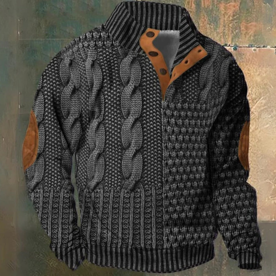 Ellis Men's Sweater - close-up detail