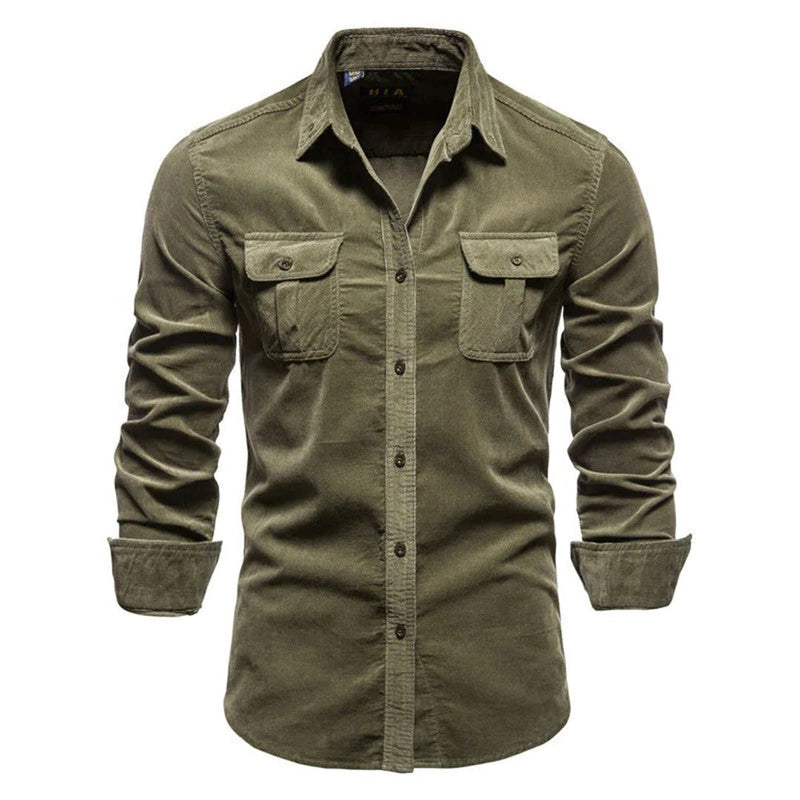 Jasper Men's Shirt - fabric and finish detail