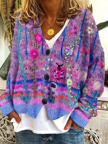Juliette Women's Cardigan - fabric and finish detail