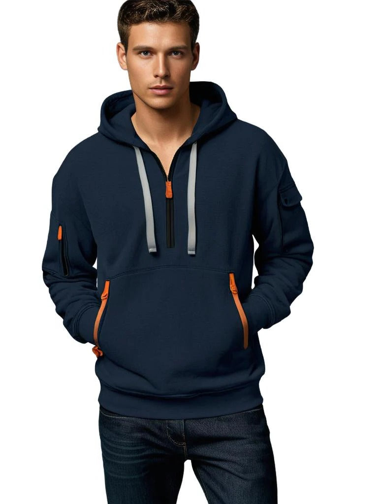 Isaac Men's Hoodie - fabric and finish detail