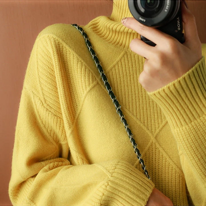 Violette Women's Sweater - fabric and finish detail