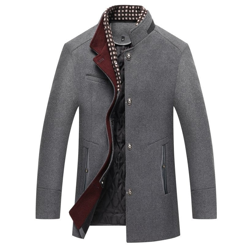 Emmett Men's Coat - fabric and finish detail