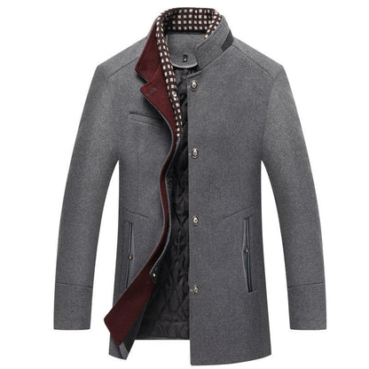 Emmett Men's Coat - fabric and finish detail