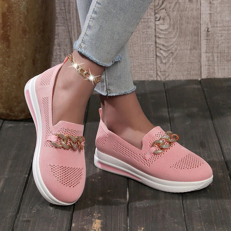 Elsie Women's Loafers - fabric and finish detail