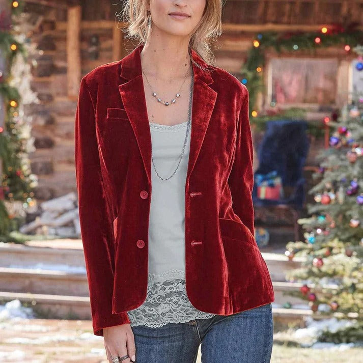 Rhea Women's Blazer - styled view