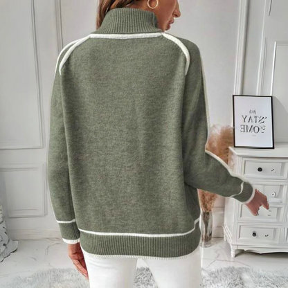 Genevieve Women's Sweater - fabric and finish detail
