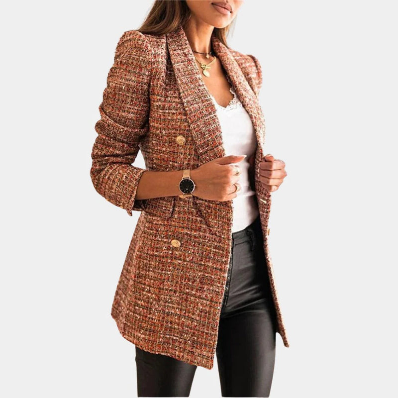 Verity Women's Blazer | Black, Brown