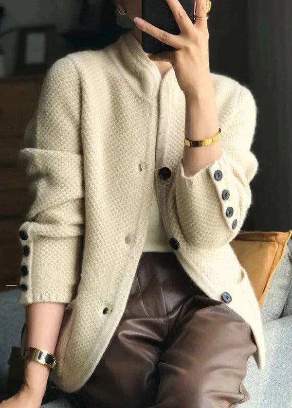 Edith Women's Cardigan - fabric and finish detail