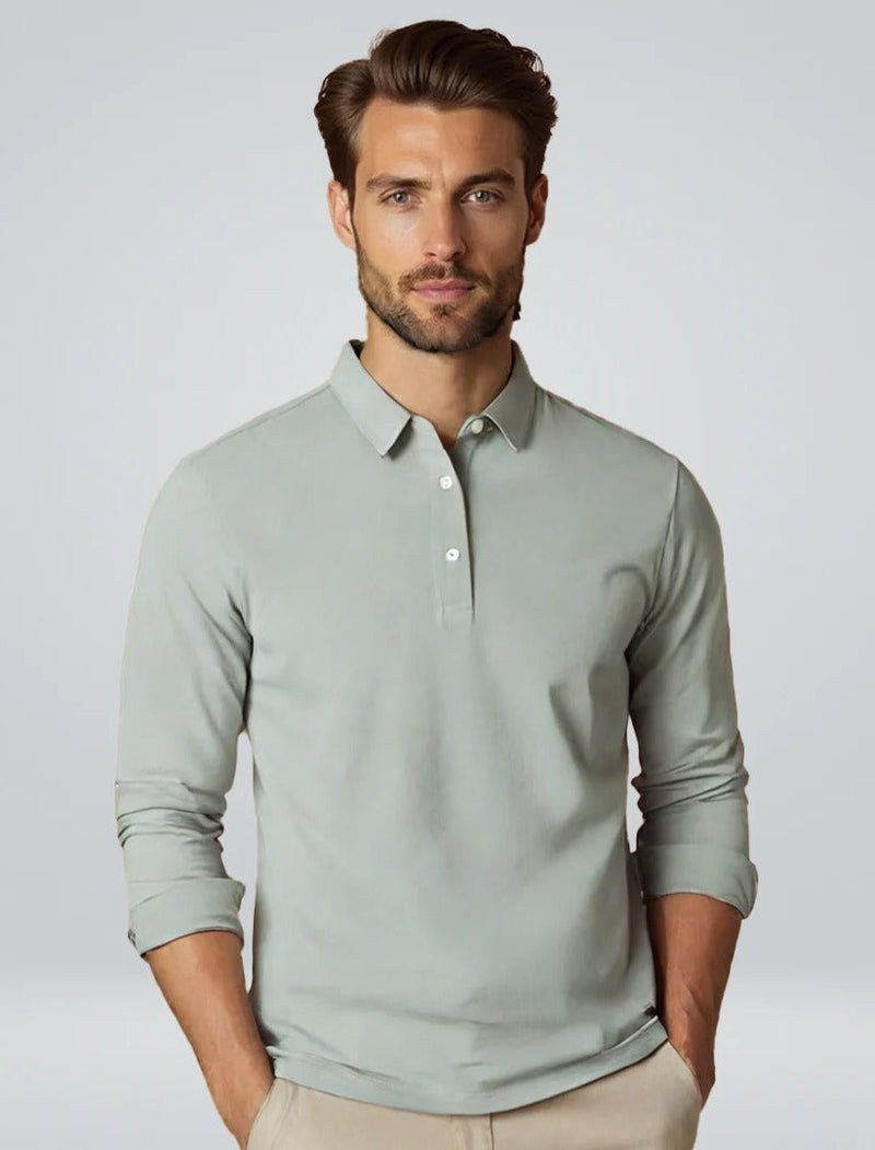 Felix Men's Long-sleeve Polo - front view