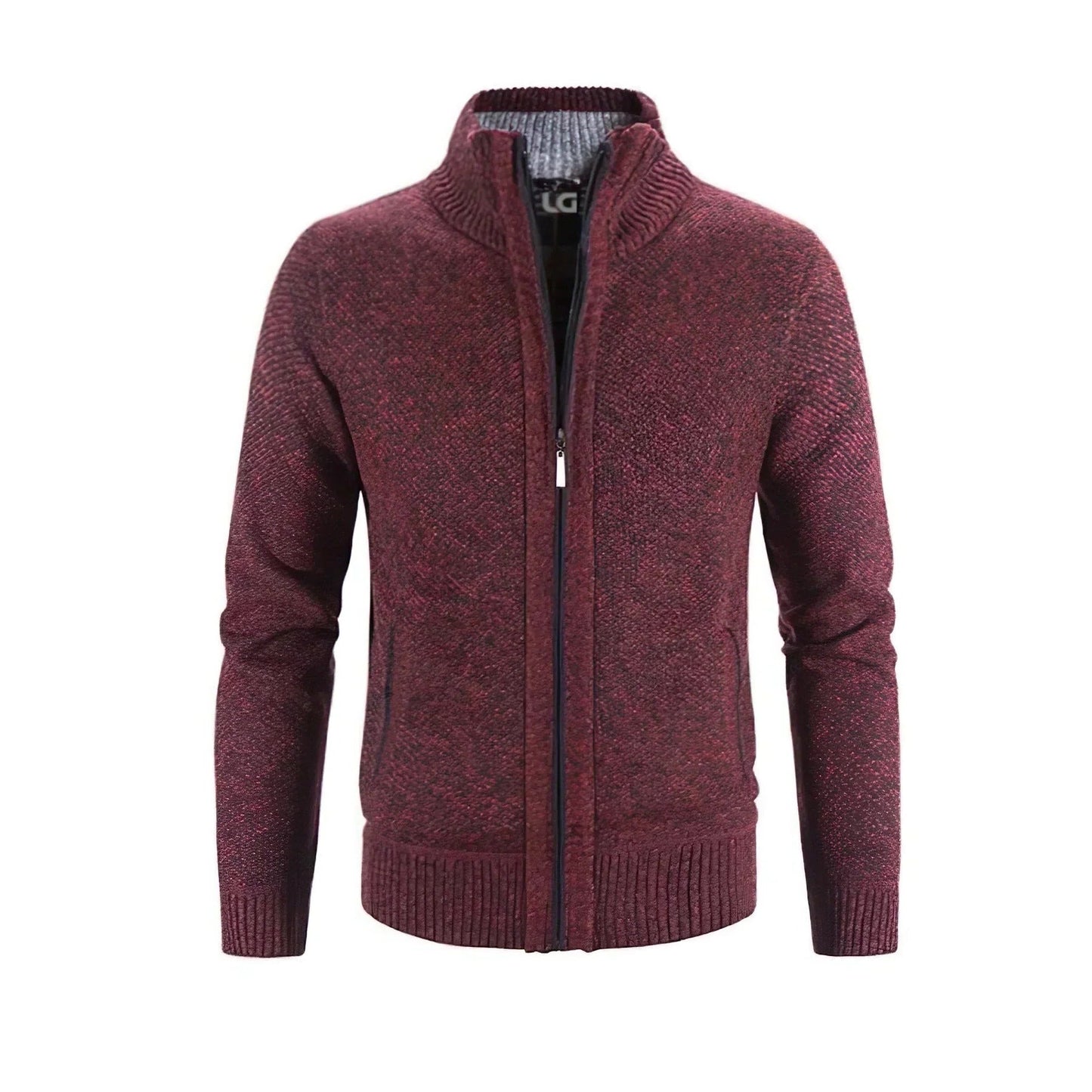 Nico Men's Cardigan - fabric and finish detail