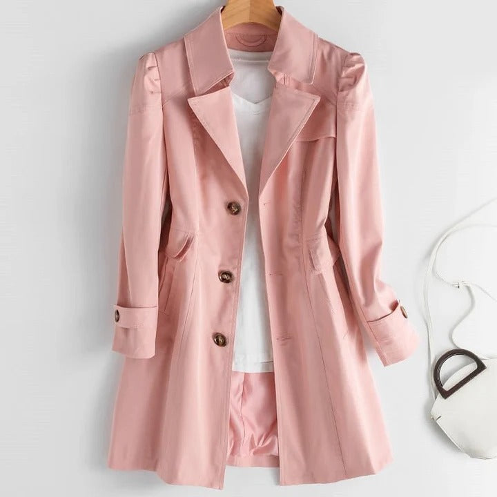 Ines Women's Trench Coat - back view