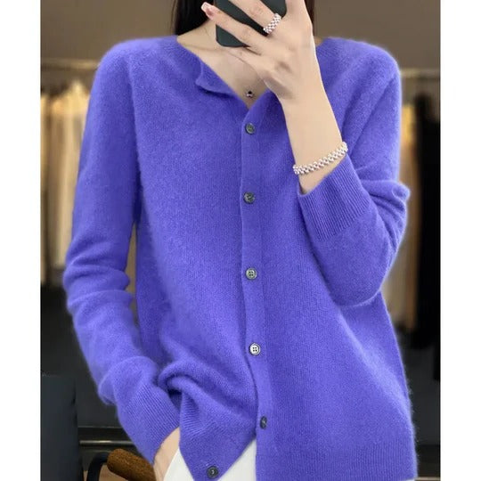 Margot Women's Cardigan - fabric and finish detail