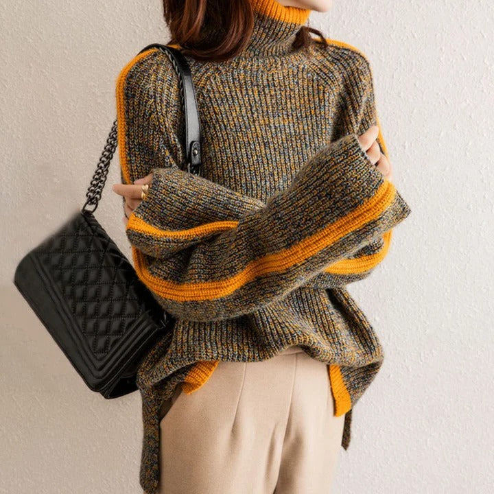 Noor Women's Sweater - fabric and finish detail