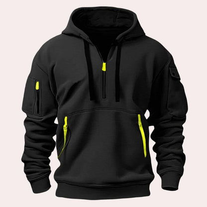 Isaac Men's Hoodie - close-up detail