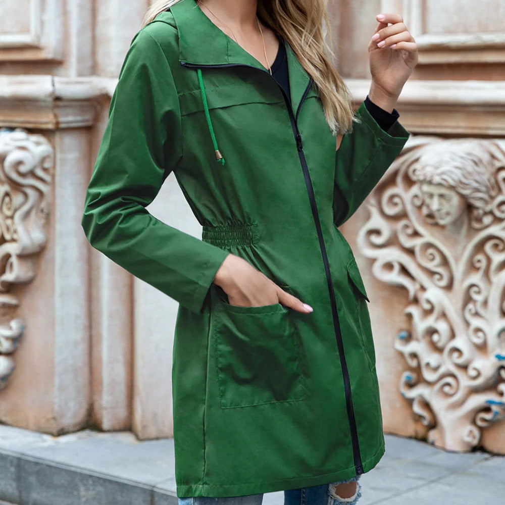 Faye Women's Trench Coat - back view