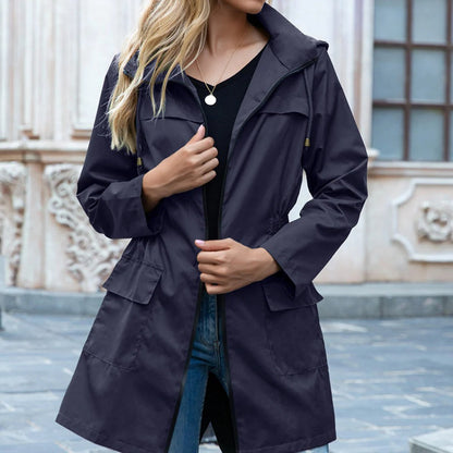 Faye Women's Trench Coat - close-up detail
