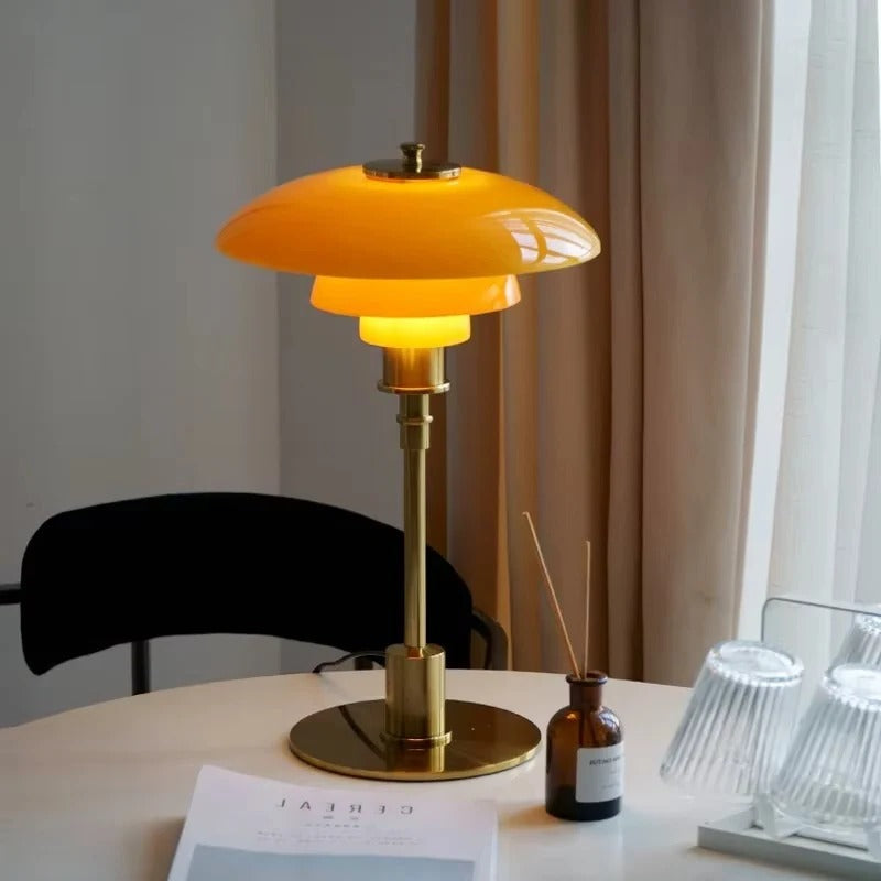 North LED Table Lamp - fabric and finish detail