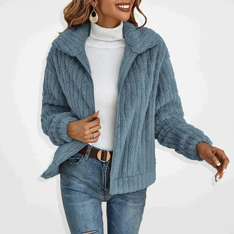 Fleur Women's Cardigan - fabric and finish detail
