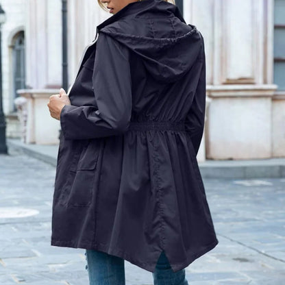 Faye Women's Trench Coat - flat lay