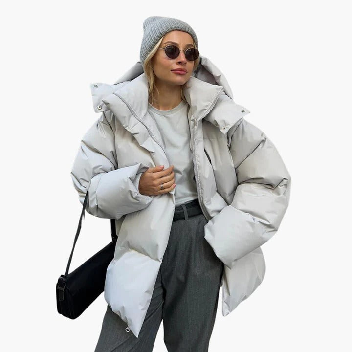 Quinn Women's Puffer Jacket - styled view