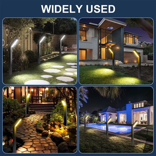 Willow Solar Pathway Lights - styled view