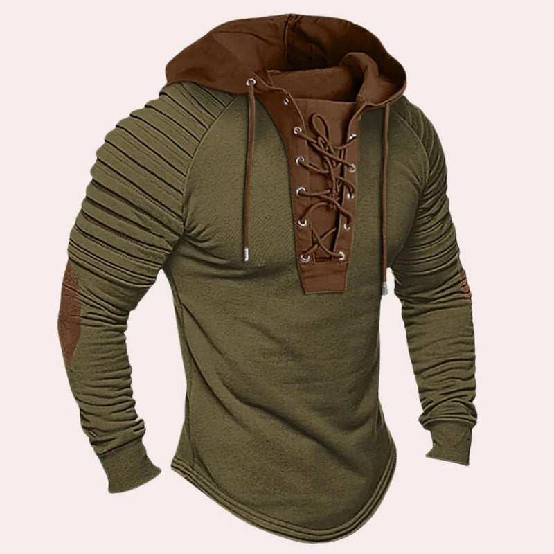 Soren Men's Sweatshirt | Modern, Lace, Lace-up