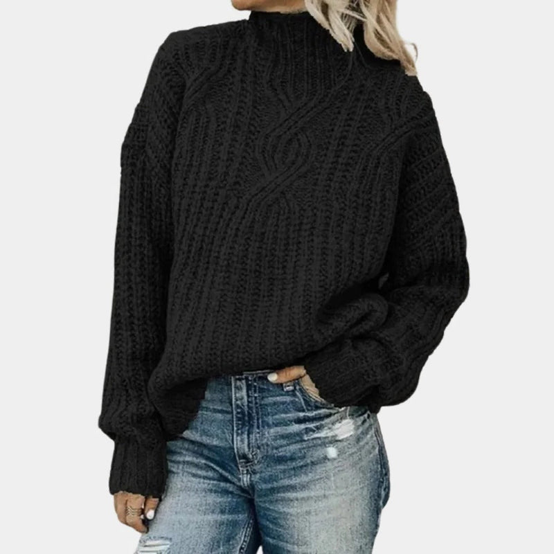Ava Women's Sweater | Black, White