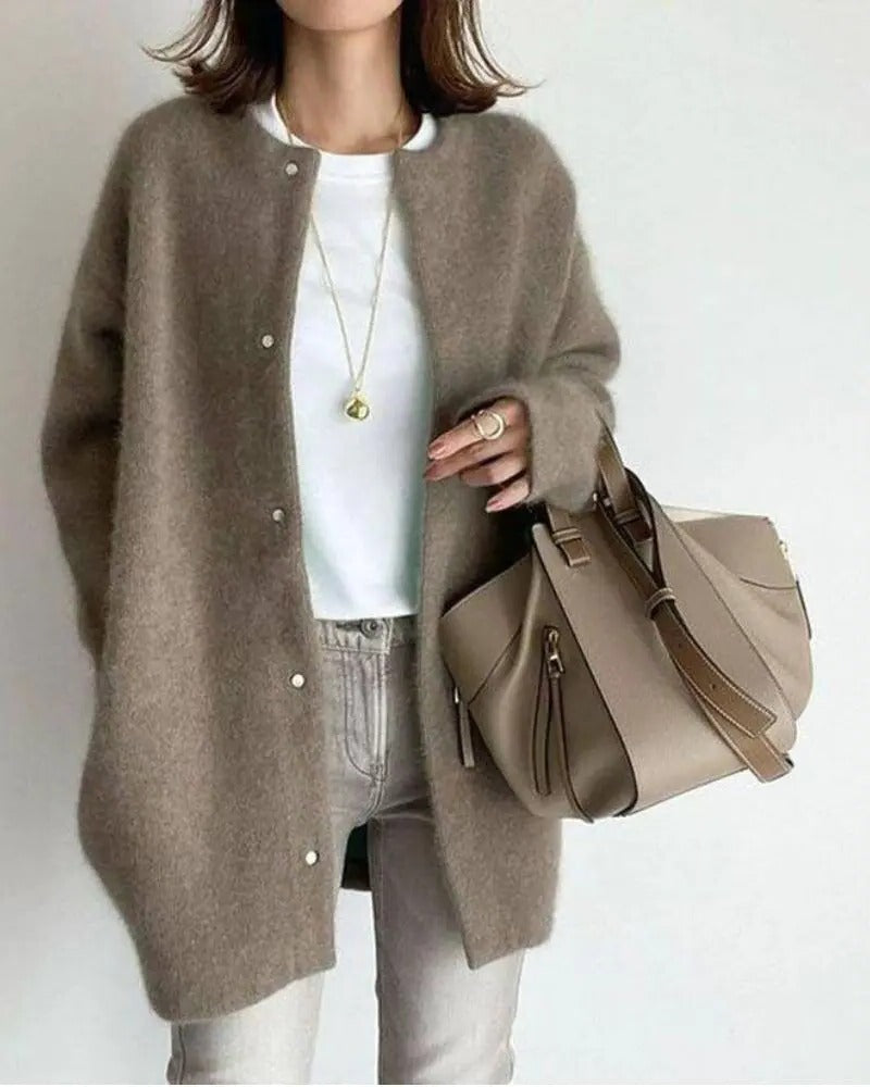 Romy Women's Cardigan - fabric and finish detail