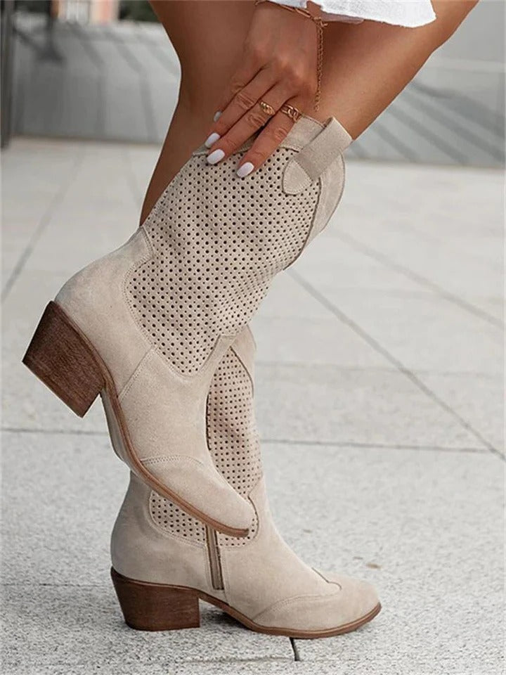 Eloise Women's Ankle Boots - fabric and finish detail