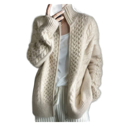 Ottilie Women's Cardigan - fabric and finish detail