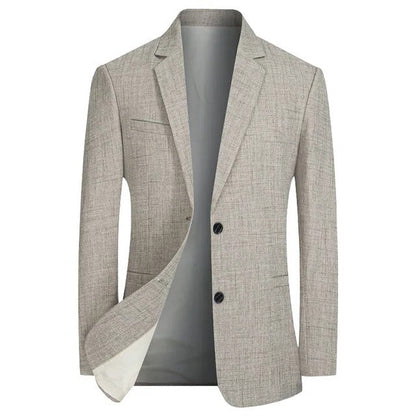 Nolan Men's Blazer - fabric and finish detail