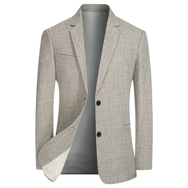 Nolan Men's Blazer - fabric and finish detail