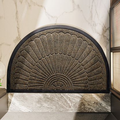 Semi-Circular Rubber Door Mat