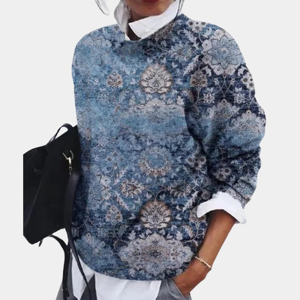 Genevieve Women's Sweater - fabric and finish detail
