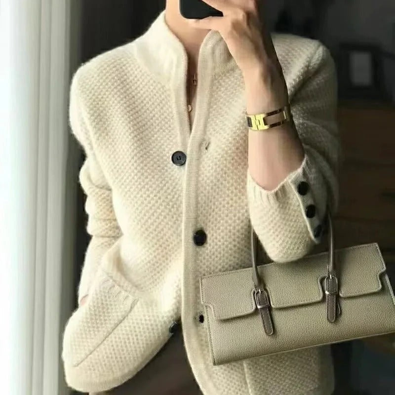 Beatrix Women's Sweater - fabric and finish detail