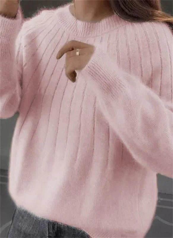 Nell Women's Sweater - fabric and finish detail