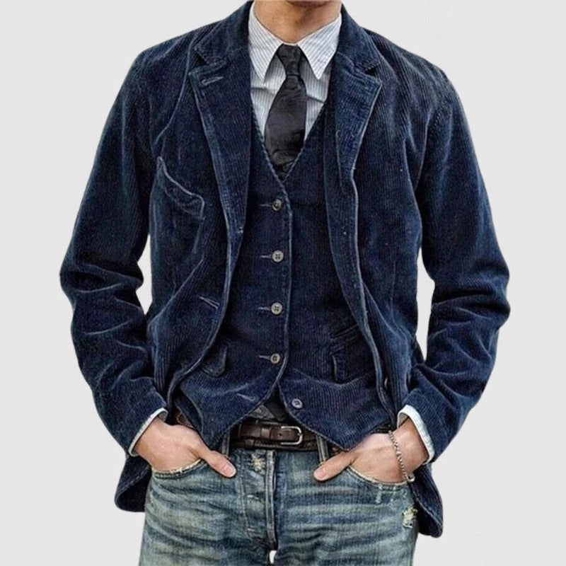 Rufus Men's Blazer | Black, Brown
